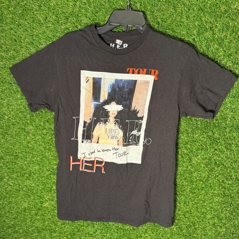 H.E.R. Tour Graphic T Shirt Black Medium M Music R&B‎ Singer Concert Merch